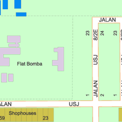 Map Of Balai Polis Usj 47610