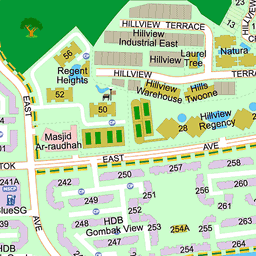 Street Directory Bukit Batok Location View Of 284 Bukit Batok East Avenue 3, 650284